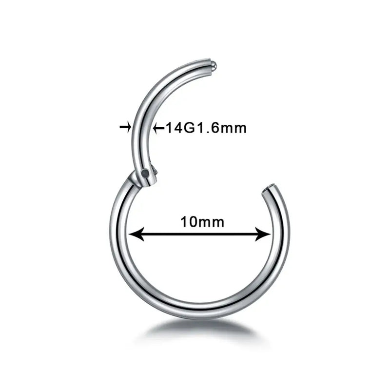 Aro de Nariz em Titânio Preto – Estilo Clicker Sem Emenda
Descubra o equilíbrio perfeito entre estilo e conforto com este aro de nariz sem emenda em aço titânio preto. Versátil e elegante, é ideal para diversas perfur