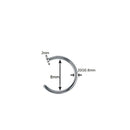 Aro de Nariz em Titânio Preto – Estilo Clicker Sem Emenda
Descubra o equilíbrio perfeito entre estilo e conforto com este aro de nariz sem emenda em aço titânio preto. Versátil e elegante, é ideal para diversas perfur