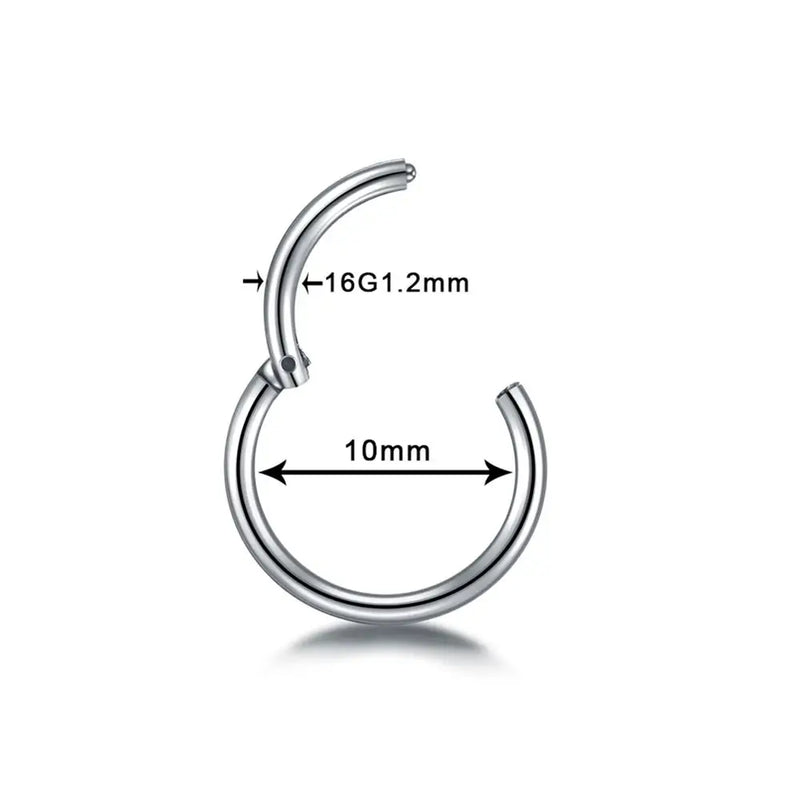 Aro de Nariz em Titânio Preto – Estilo Clicker Sem Emenda
Descubra o equilíbrio perfeito entre estilo e conforto com este aro de nariz sem emenda em aço titânio preto. Versátil e elegante, é ideal para diversas perfur