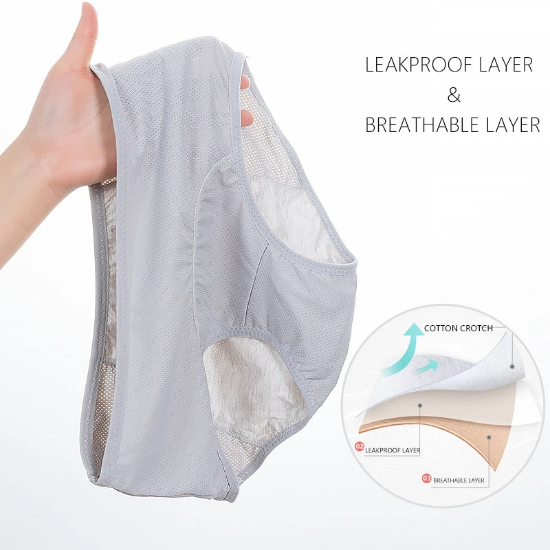 Conjunto de 3 Calcinhas Menstruais Femininas — Proteção Confortável e à Prova de Vazamentos

Descubra o conforto e a segurança com este conjunto de 3 calcinhas menstruais especialmente desenhadas para mulheres. Feitas
