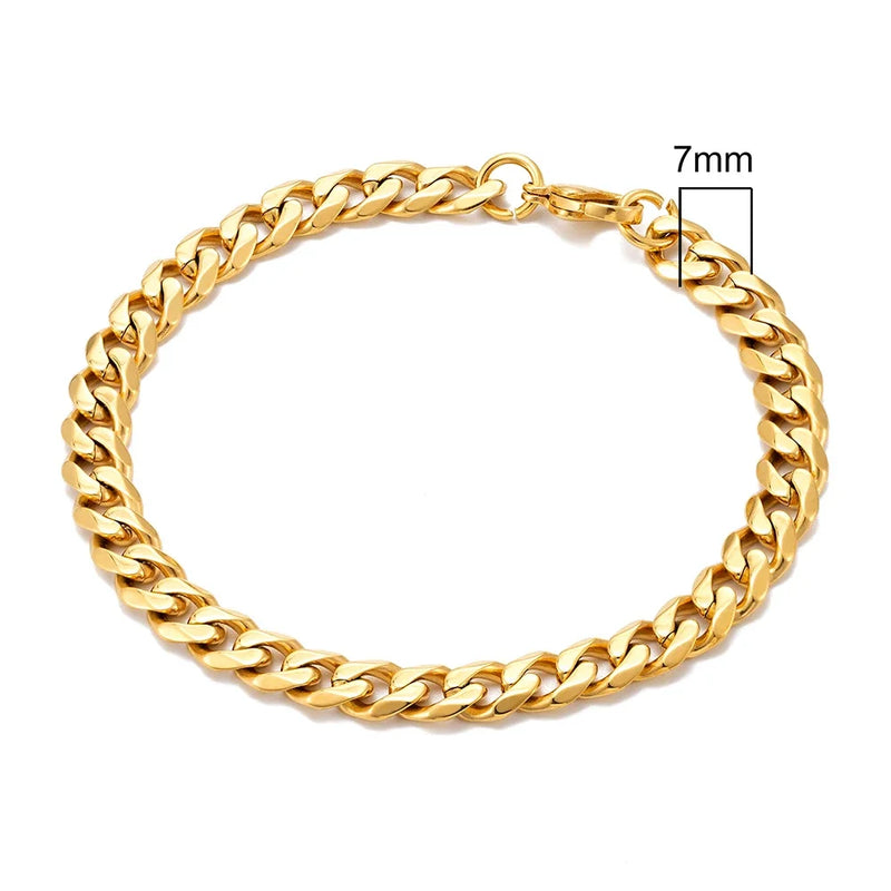 Pulseira Curb Cuban em Aço Inoxidável – Estilo Punk Rock para Homem e Mulher
Adiciona atitude e personalidade ao teu visual com esta pulseira de corrente estilo Curb Cuban, feita em aço inoxidável de alta qualidade, res
