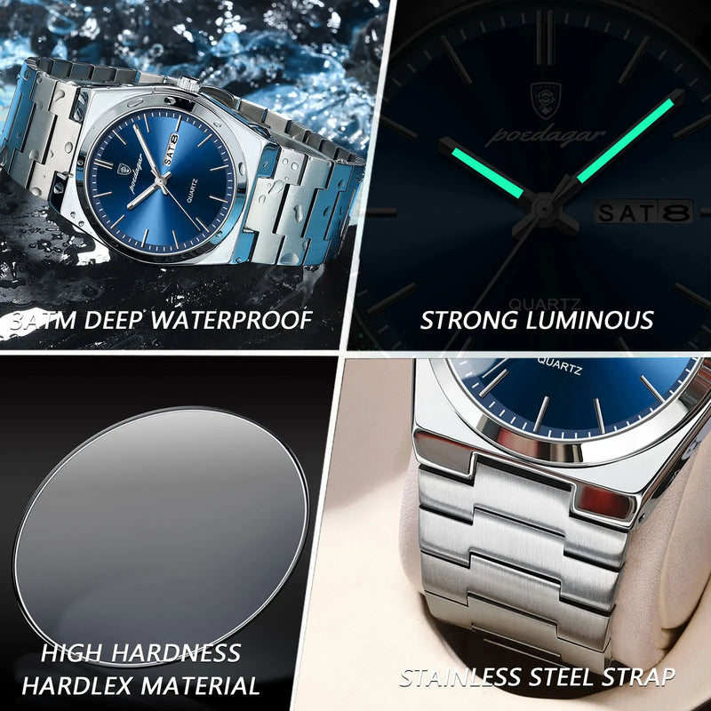 Relógio Masculino de Luxo POEDAGAR – Elegância, Durabilidade e Estilo em Cada Detalhe
Descubra o equilíbrio perfeito entre sofisticação e funcionalidade com o relógio POEDAGAR para homem. Com design moderno e robusto,