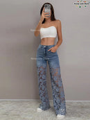 Calças Jeans Femininas Baggy com Detalhe em Crochê Floral – Tendência Verão 2025 | Estilo Y2K
Destaque-se com estas calças jeans baggy femininas com recortes em forma de flor e detalhes em crochê artesanal. Um modelo