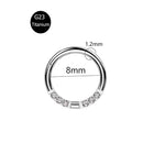 Piercing em Titânio G23 – Argola com Fecho Segmentado e Zircónia CZ (16G)
Versátil e elegante, este piercing é ideal para nariz, cartilagem da orelha, trágus, hélice e daith. Fabricado em titânio cirúrgico G23 — r