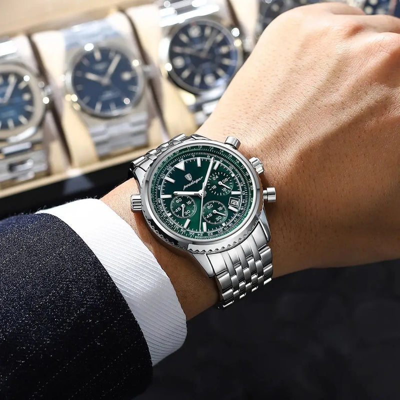 Relógio Masculino de Luxo POEDAGAR – Estilo Militar e Elegância em Aço Inoxidável
Destaque-se com o relógio POEDAGAR, uma combinação perfeita entre design sofisticado, durabilidade militar e funcionalidade premium.