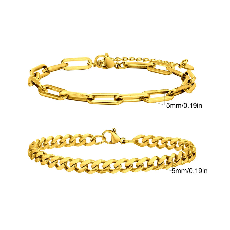 Conjunto com 2 Pulseiras Masculinas Cuban Chain – Estilo Hiphop em Aço Inoxidável
Adiciona atitude e estilo ao teu visual com este conjunto exclusivo de 2 pulseiras empilháveis em Cuban Chain. Fabricadas em aço inoxidá