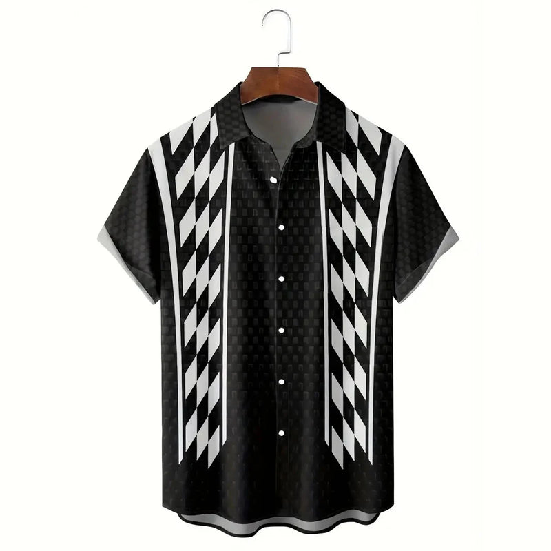 Camisa Masculina Estilo Havaiano com Estampa Étnica – Verão Casual Oversized
Destaque-se com esta camisa masculina de verão, perfeita para quem procura conforto e estilo com um toque ousado.
Com estampa gráfica étnica