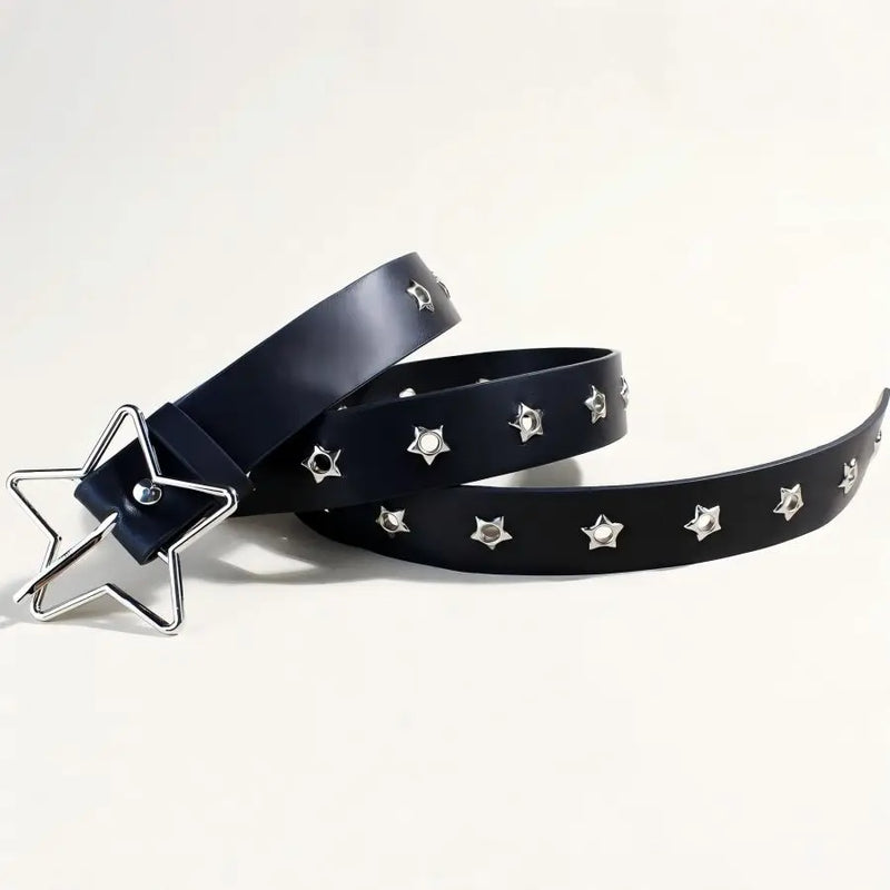 Cinto Estilo Punk com Fivela – Detalhes Estrela e Design Versátil
Adiciona um toque ousado e moderno ao teu look com este cinto decorativo em estilo punk, com fivela metálica resistente e múltiplos furos ajustáveis. O d