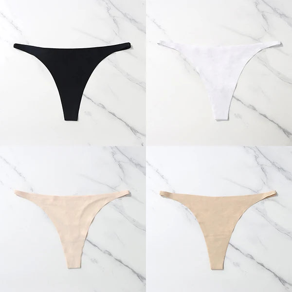 Pack com 4 Calcinhas Sexy em Seda Gelada – Estilo Tanga sem Costuras
Sinta o conforto e a sensualidade todos os dias com este conjunto de 4 calcinhas ultra suaves. Feitas em seda gelada de alta qualidade, estas tangas ofer