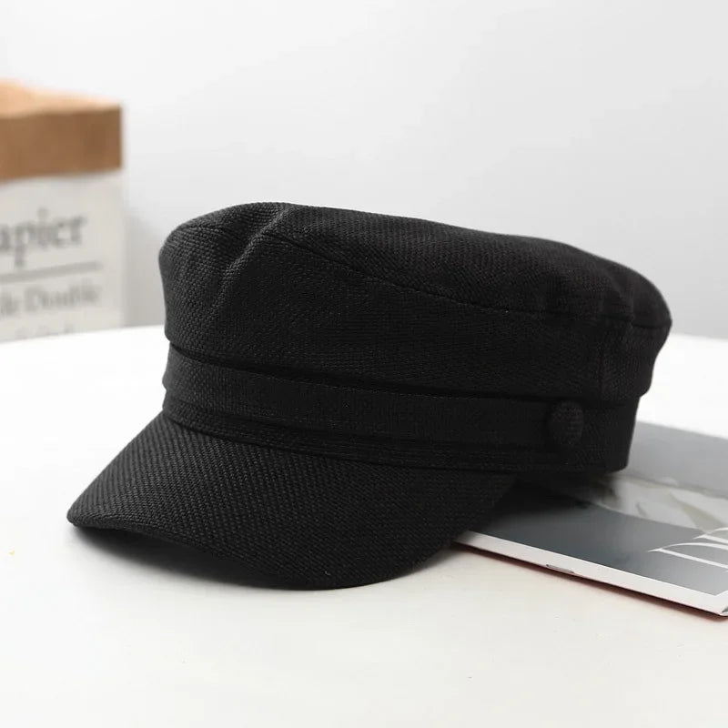 Boné Estilo Militar Feminino – Retrô Inglês em Linho Respirável
Adiciona um toque de elegância vintage ao teu look com este boné estilo militar feminino, inspirado na moda retrô britânica. Fabricado em linho leve e