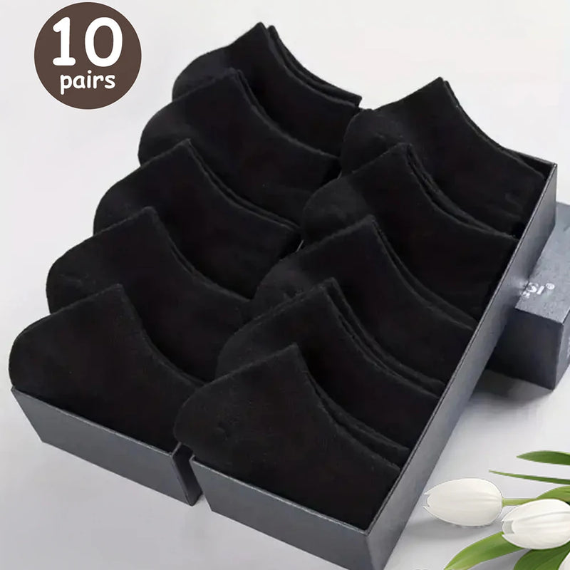 Kit com 10/20/30/40/50 Pares de Meias Masculinas de Cano Baixo – Ultra Respiráveis, Antitranspirantes e Ideais para o Verão
Descubra o conforto absoluto com estas meias de cano baixo, perfeitas para o dia a dia, treino ou