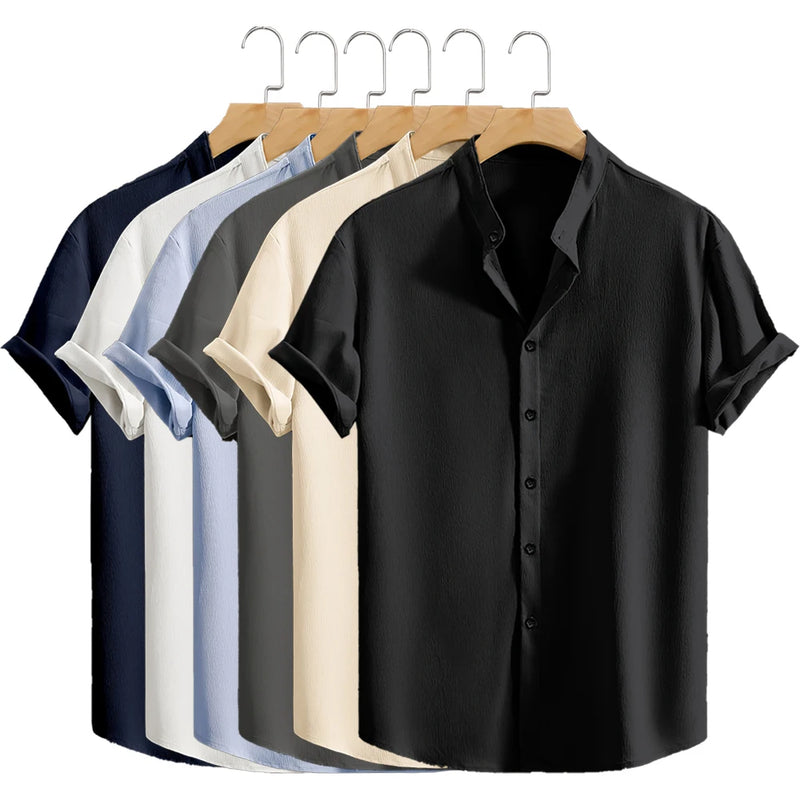 Camisas de Praia Masculinas – Estilo Casual, Leve e Versátil
Camisas casuais masculinas de manga curta, perfeitas para dias de sol, passeios ou encontros descontraídos. Confeccionadas com tecido leve e respirável, oferec