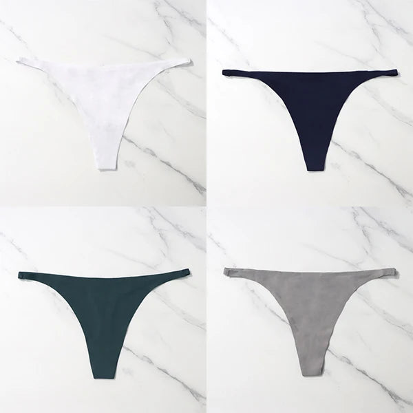 Pack com 4 Calcinhas Sexy em Seda Gelada – Estilo Tanga sem Costuras
Sinta o conforto e a sensualidade todos os dias com este conjunto de 4 calcinhas ultra suaves. Feitas em seda gelada de alta qualidade, estas tangas ofer