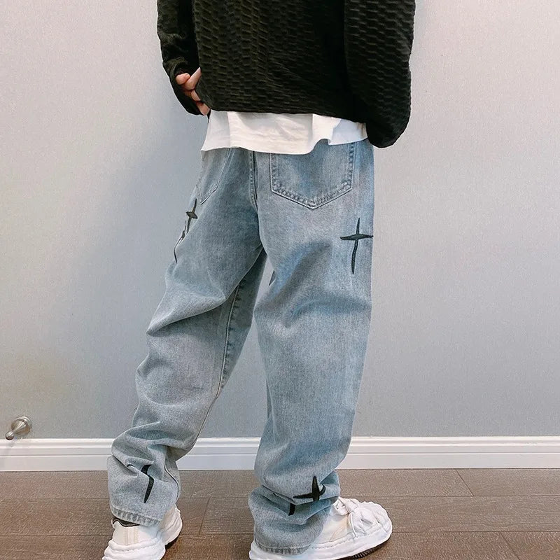 Calças Cargo Jeans Masculinas Vintage em Denim – Estilo Casual Largo com Estampas de Designer Estrela – Perfeitas para Streetwear

Descubra o equilíbrio ideal entre conforto e estilo com estas calças cargo jeans mascul