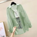 Camisa Feminina de Verão com Proteção Solar – Elegância e Leveza num Só Look
Leve, fresca e com um toque de estilo coreano moderno! Esta blusa de chiffon transparente é perfeita para os dias quentes, oferecendo prote