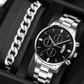 Relógio Masculino de Luxo com Calendário – Estilo e Sofisticação no Seu Pulso
Eleve o seu visual com este elegante relógio de pulso masculino, perfeito para negócios, eventos ou uso diário. Com mecanismo Quartz de al