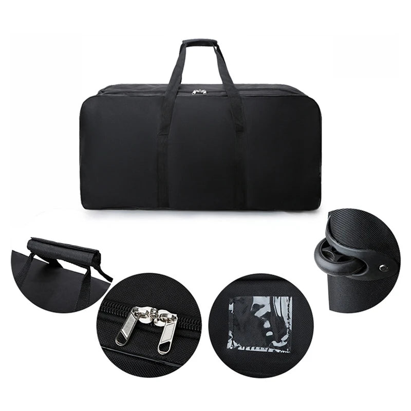 Bolsas Dobráveis com Rodas para Armazenamento de Bagagem – Grande Capacidade, Expansível e Fácil de Transportar

Descubra a praticidade destas bolsas dobráveis com rodas, ideais para transportar a sua bagagem de mão co