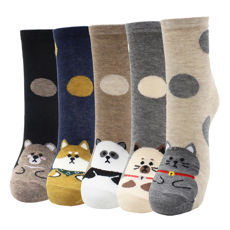 Pack 5 Pares de Meias de Algodão Coloridas Kawaii – Estilo Fofo e Confortável para Mulheres

Descubra o toque perfeito de conforto e estilo com este conjunto de 5 pares de meias de algodão coloridas, com designs kawaii s