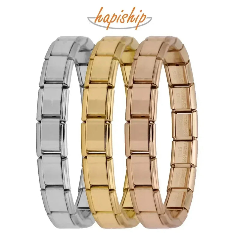 Pulseira Italiana Elástica com Charme – Hapiship
Estilo clássico com um toque moderno

Descubra a elegância atemporal da pulseira de charme italiana Hapiship, com design elástico e acabamento refinado em aço inoxidáve