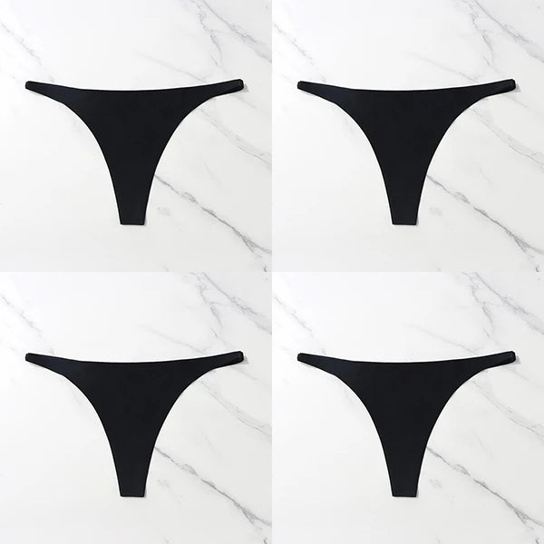 Pack com 4 Calcinhas Sexy em Seda Gelada – Estilo Tanga sem Costuras
Sinta o conforto e a sensualidade todos os dias com este conjunto de 4 calcinhas ultra suaves. Feitas em seda gelada de alta qualidade, estas tangas ofer