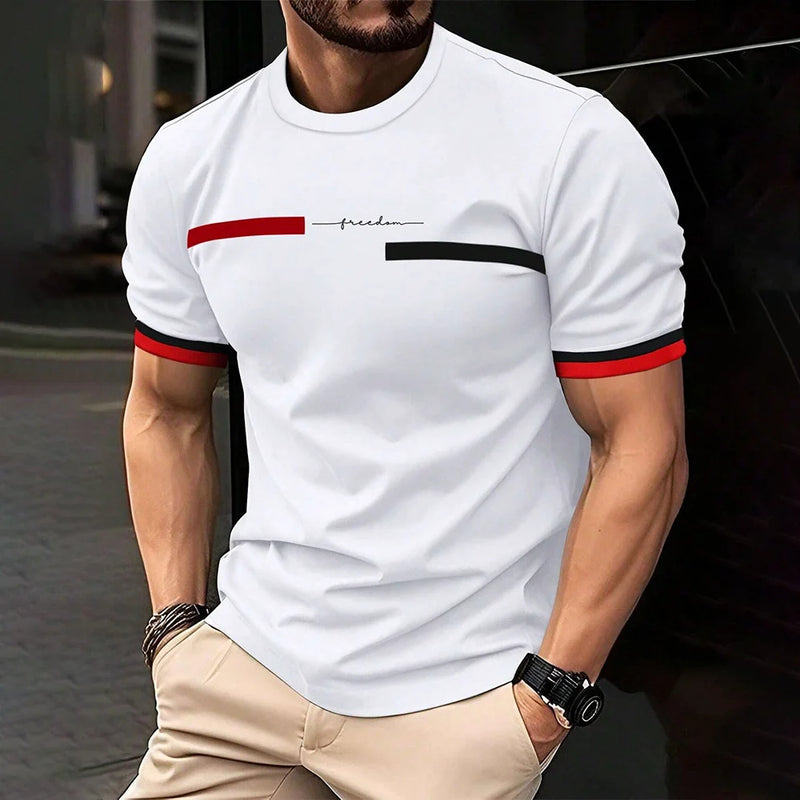 Camiseta masculina estampada em 3D com listras – estilo urbano e atitude hip-hop
Descubra o conforto e a autenticidade do streetwear Harajuku com esta camiseta de gola redonda, feita para quem não abre mão de estilo e pra