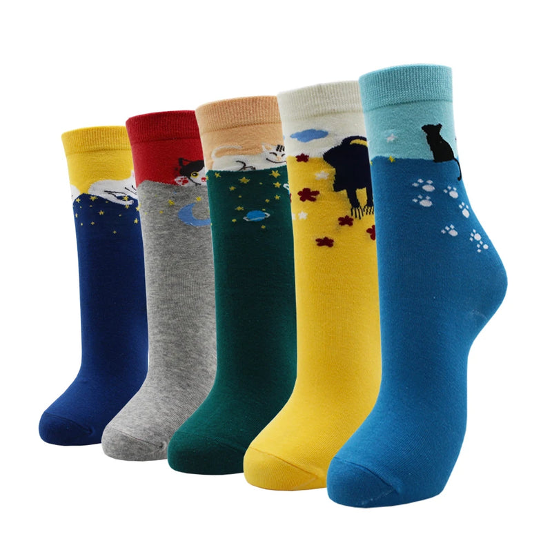 Pack 5 Pares de Meias de Algodão Coloridas Kawaii – Estilo Fofo e Confortável para Mulheres

Descubra o toque perfeito de conforto e estilo com este conjunto de 5 pares de meias de algodão coloridas, com designs kawaii s