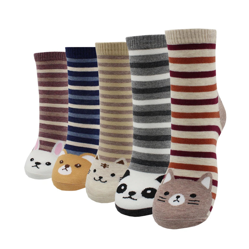 Pack 5 Pares de Meias de Algodão Coloridas Kawaii – Estilo Fofo e Confortável para Mulheres

Descubra o toque perfeito de conforto e estilo com este conjunto de 5 pares de meias de algodão coloridas, com designs kawaii s