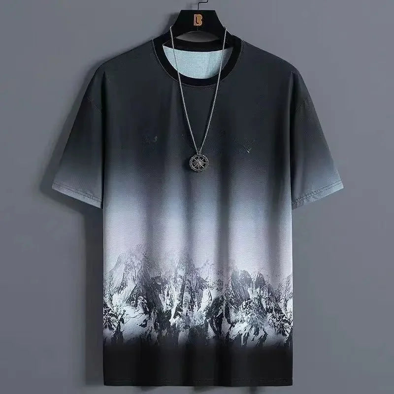 Conjunto Desportivo Masculino em Seda Gelada – Secagem Rápida, Conforto e Estilo Casual

Este conjunto inclui uma T-shirt de manga curta e shorts, fabricados em tecido de seda gelada que proporciona sensação refrescante
