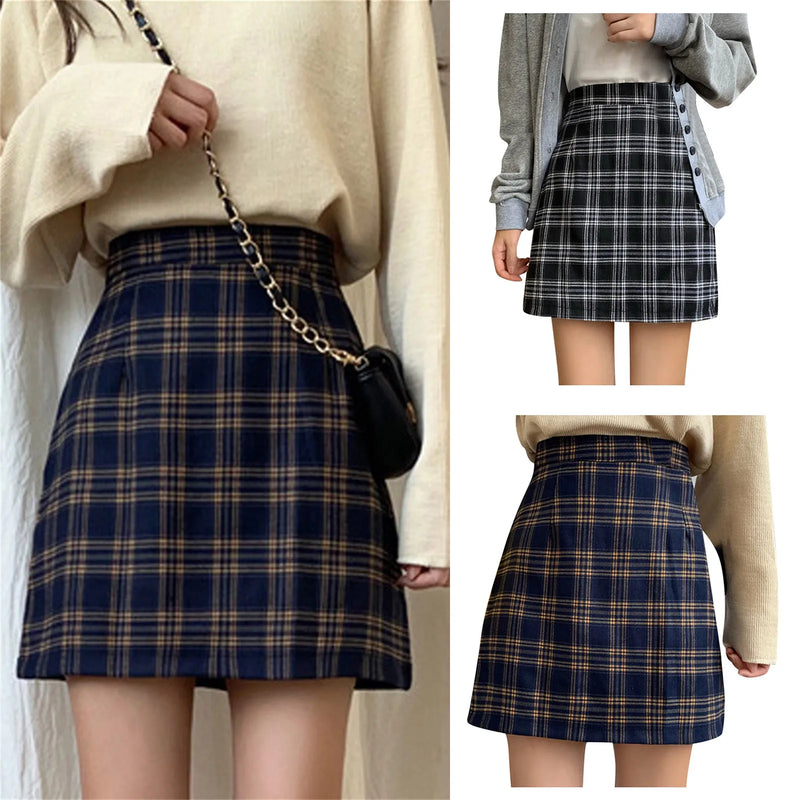 Saia Feminina Estilo Preppy em Estampa Xadrez Retrô – Cintura Alta, Corte em Linha A
Destaque-se com elegância e atitude! Esta saia midi combina o charme retrô do xadrez clássico com o toque moderno do estilo preppy.
C