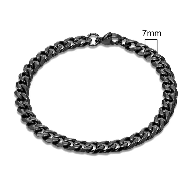 Pulseira Curb Cuban em Aço Inoxidável – Estilo Punk Rock para Homem e Mulher
Adiciona atitude e personalidade ao teu visual com esta pulseira de corrente estilo Curb Cuban, feita em aço inoxidável de alta qualidade, res