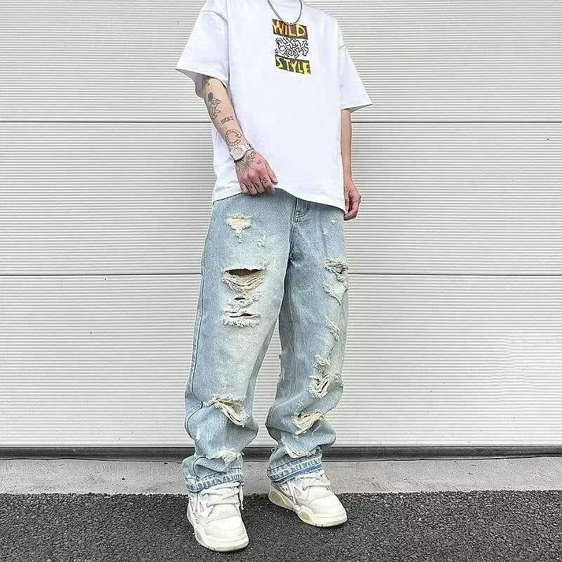 Jeans Masculinos Vintage - Estilo Americano 2025
Descobre o equilíbrio perfeito entre autenticidade vintage e estilo urbano moderno com estes jeans masculinos. Inspirados na tendência euro-americana de rua, estes jeans apre