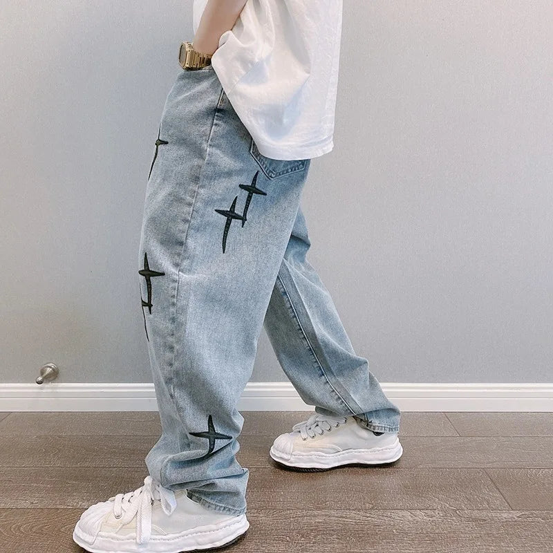 Calças Cargo Jeans Masculinas Vintage em Denim – Estilo Casual Largo com Estampas de Designer Estrela – Perfeitas para Streetwear

Descubra o equilíbrio ideal entre conforto e estilo com estas calças cargo jeans mascul