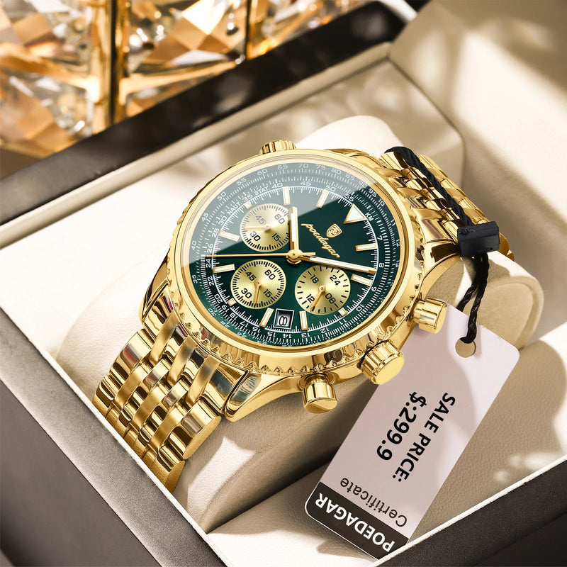 Relógio Masculino de Luxo POEDAGAR – Estilo Militar e Elegância em Aço Inoxidável
Destaque-se com o relógio POEDAGAR, uma combinação perfeita entre design sofisticado, durabilidade militar e funcionalidade premium.