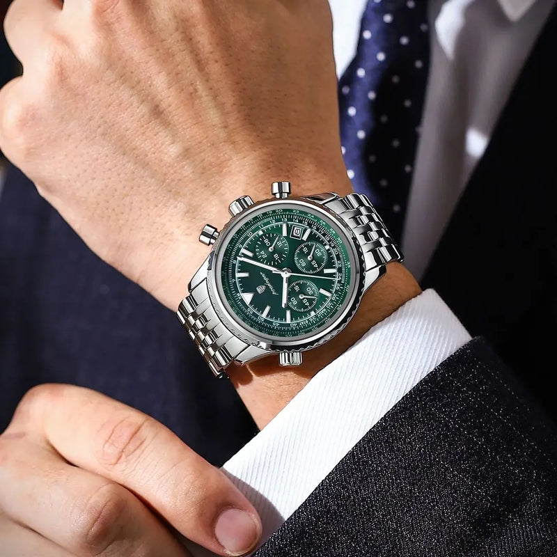 Relógio Masculino de Luxo POEDAGAR – Estilo Militar e Elegância em Aço Inoxidável
Destaque-se com o relógio POEDAGAR, uma combinação perfeita entre design sofisticado, durabilidade militar e funcionalidade premium.