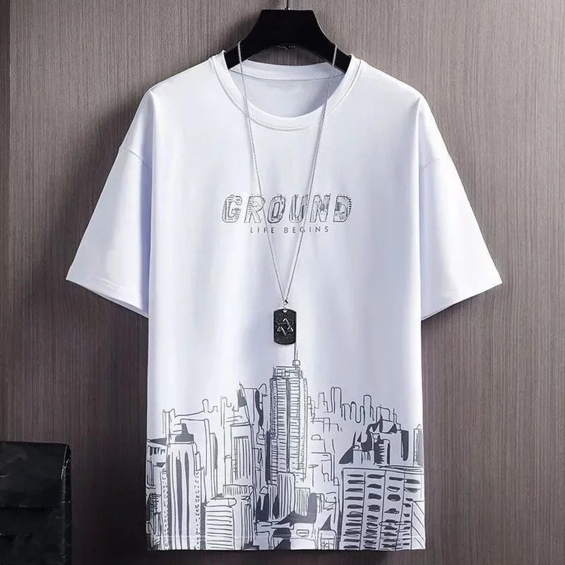 Conjunto Casual Masculino 2 Peças – Camiseta Manga Curta em Seda de Gelo com Estampa Gradient + Shorts Esportivo de Verão

Desfrute do máximo conforto e estilo neste verão com o nosso conjunto masculino casual. A camise