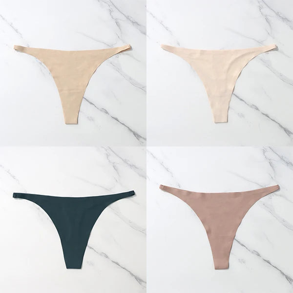 Pack com 4 Calcinhas Sexy em Seda Gelada – Estilo Tanga sem Costuras
Sinta o conforto e a sensualidade todos os dias com este conjunto de 4 calcinhas ultra suaves. Feitas em seda gelada de alta qualidade, estas tangas ofer
