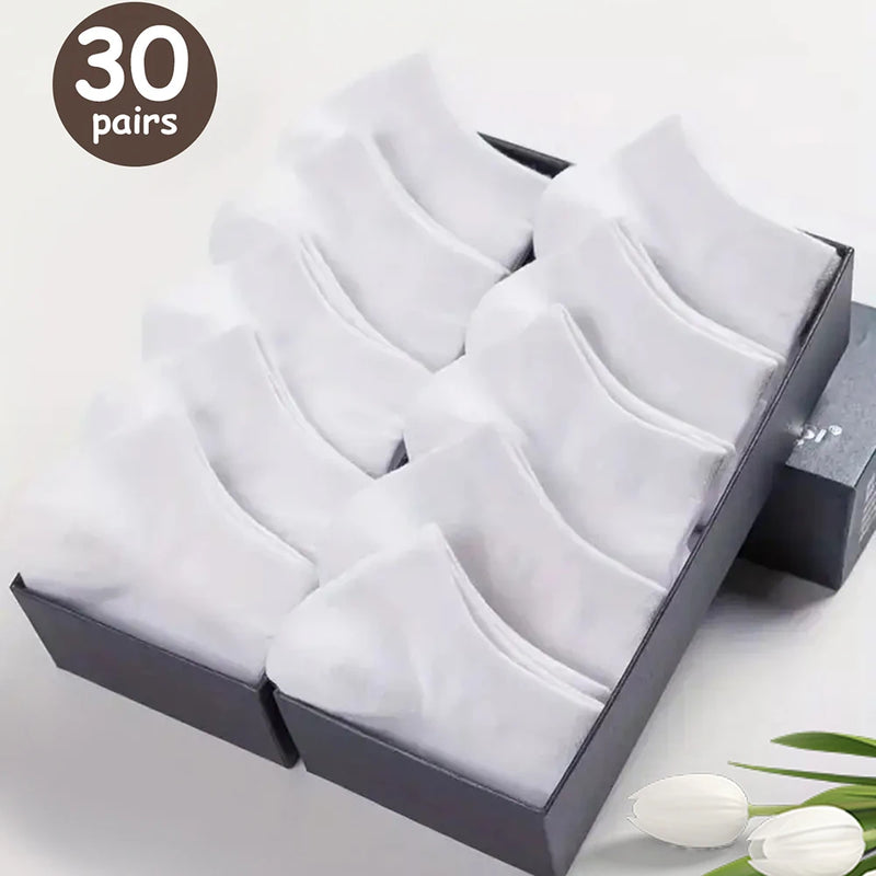 Kit com 10/20/30/40/50 Pares de Meias Masculinas de Cano Baixo – Ultra Respiráveis, Antitranspirantes e Ideais para o Verão
Descubra o conforto absoluto com estas meias de cano baixo, perfeitas para o dia a dia, treino ou