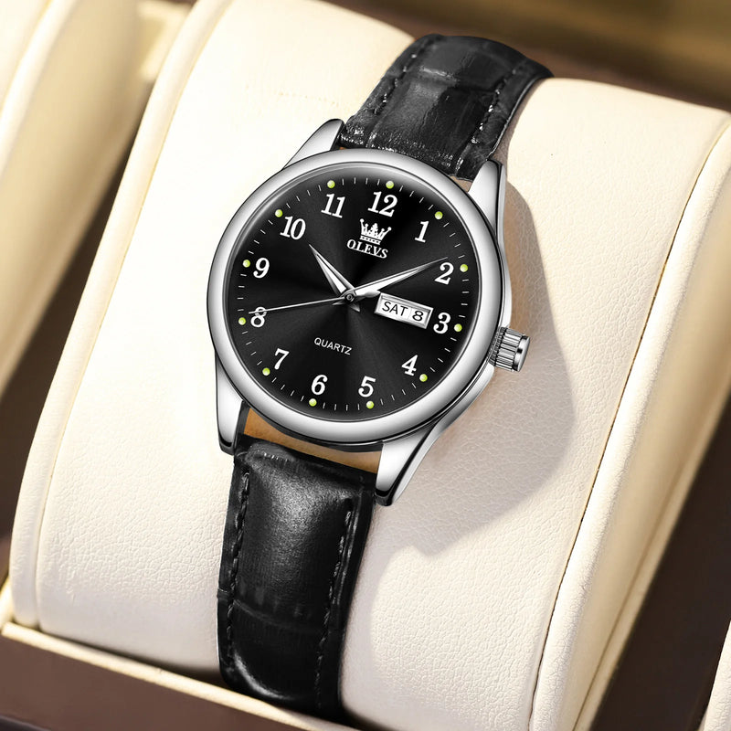 Relógio Feminino OLEVS – Luxo, Elegância e Tendência num Só Acessório
Descubra o Relógio de Quartzo OLEVS para Mulheres, um modelo sofisticado que combina design elegante com durabilidade em aço inoxidável. Ideal pa