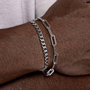 Conjunto com 2 Pulseiras Masculinas Cuban Chain – Estilo Hiphop em Aço Inoxidável
Adiciona atitude e estilo ao teu visual com este conjunto exclusivo de 2 pulseiras empilháveis em Cuban Chain. Fabricadas em aço inoxidá