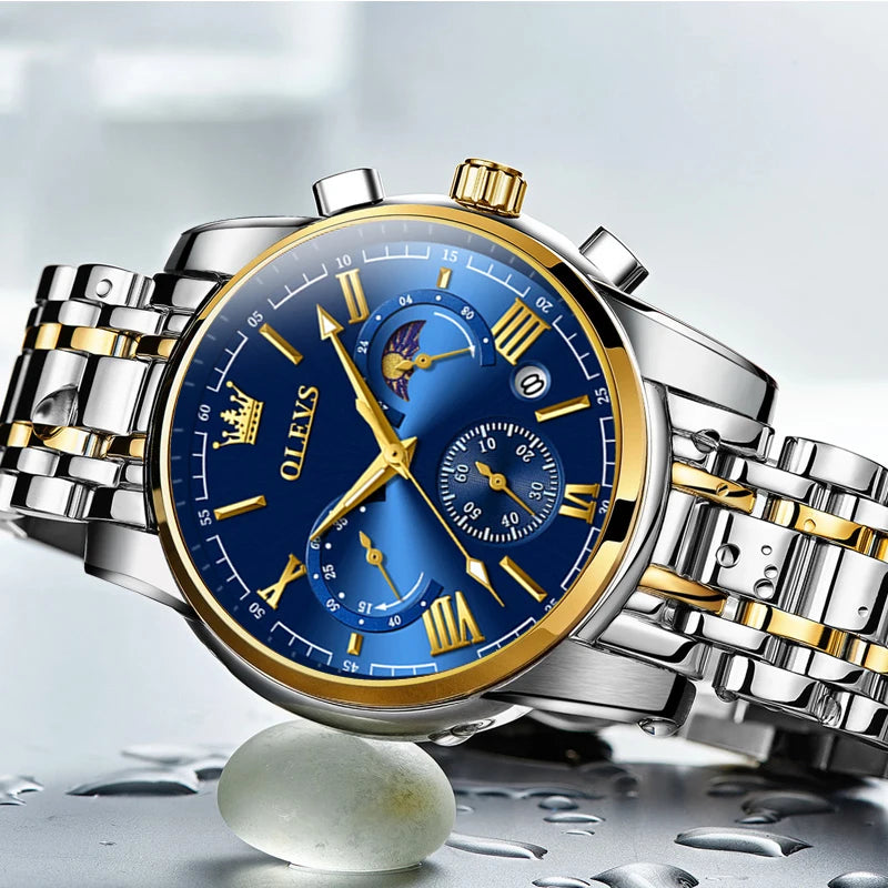 Relógio Masculino OLEVS Original – Elegância, Precisão e Exclusividade
Descubra o verdadeiro símbolo de sofisticação com o Relógio OLEVS Original. Equipado com movimento de quartzo de alta precisão, este relógio of