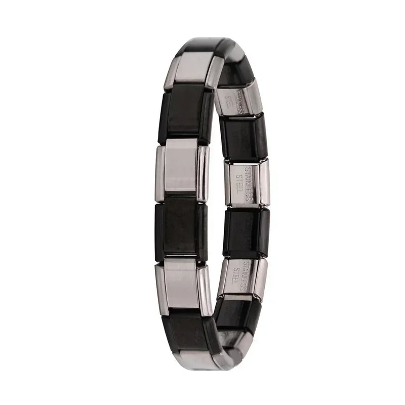 Pulseira Italiana Elástica com Charme – Hapiship
Estilo clássico com um toque moderno

Descubra a elegância atemporal da pulseira de charme italiana Hapiship, com design elástico e acabamento refinado em aço inoxidáve