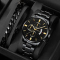 Relógio Masculino de Luxo com Calendário – Estilo e Sofisticação no Seu Pulso
Eleve o seu visual com este elegante relógio de pulso masculino, perfeito para negócios, eventos ou uso diário. Com mecanismo Quartz de al