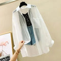 Camisa Feminina de Verão com Proteção Solar – Elegância e Leveza num Só Look
Leve, fresca e com um toque de estilo coreano moderno! Esta blusa de chiffon transparente é perfeita para os dias quentes, oferecendo prote