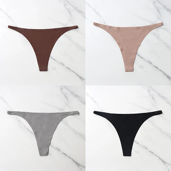 Pack com 4 Calcinhas Sexy em Seda Gelada – Estilo Tanga sem Costuras
Sinta o conforto e a sensualidade todos os dias com este conjunto de 4 calcinhas ultra suaves. Feitas em seda gelada de alta qualidade, estas tangas ofer
