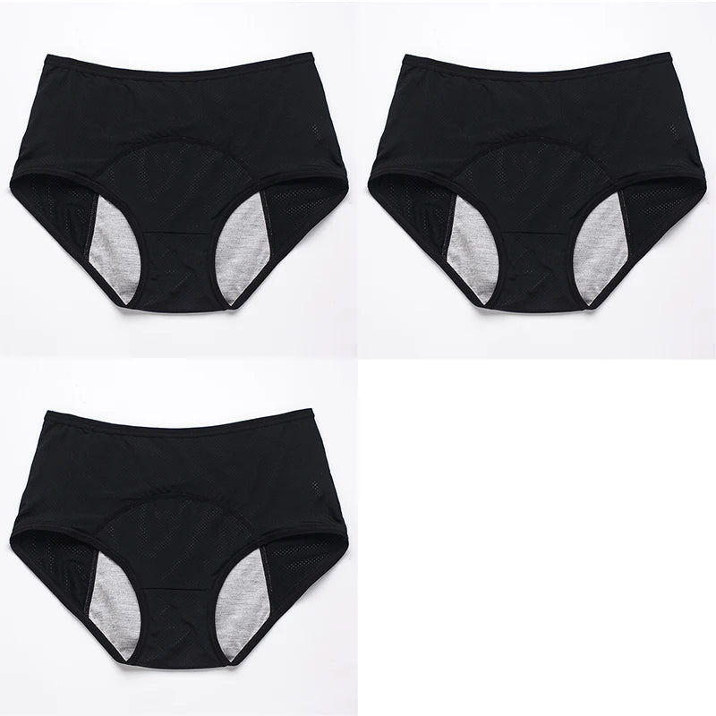 Conjunto de 3 Calcinhas Menstruais Femininas — Proteção Confortável e à Prova de Vazamentos

Descubra o conforto e a segurança com este conjunto de 3 calcinhas menstruais especialmente desenhadas para mulheres. Feitas