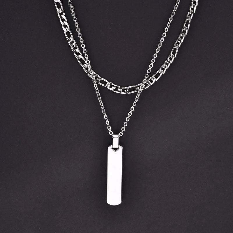 Descrição Melhorada:
Conjunto de Colares Masculinos Estilo Empilhado – Elegância Moderna e Atitude Urbana

Descubra este conjunto exclusivo de colares empilhados para homens e rapazes, que combina uma corrente cubana em