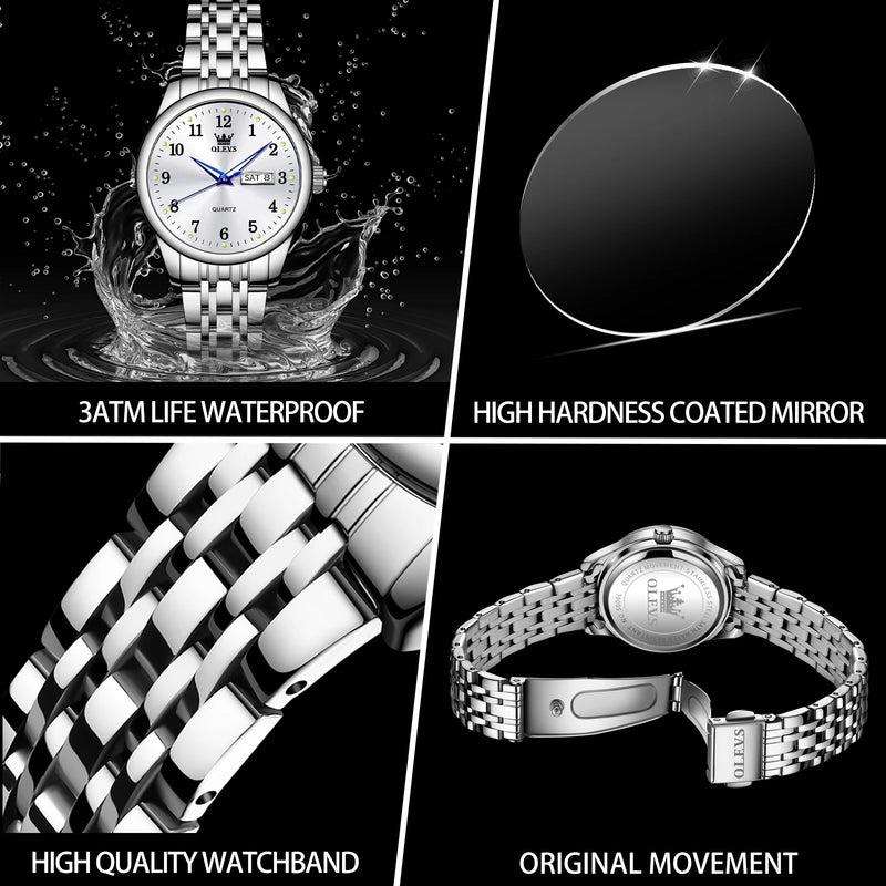 Relógio Feminino OLEVS – Luxo, Elegância e Tendência num Só Acessório
Descubra o Relógio de Quartzo OLEVS para Mulheres, um modelo sofisticado que combina design elegante com durabilidade em aço inoxidável. Ideal pa