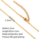 Colar em Aço Inoxidável Dourado 18K – Corrente Ajustável com Design Cruz, Cubana ou Ripple (5 unidades)
Eleve o estilo com este conjunto de colares premium em aço inoxidável, com revestimento PVD em dourado 18K, que ga