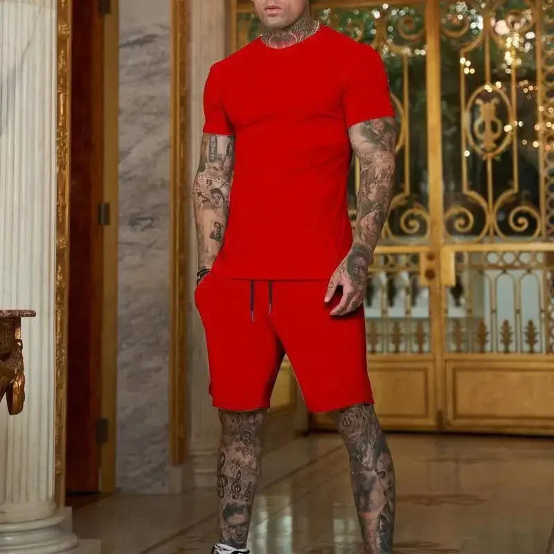 Conjunto masculino de verão 2025 – Camisa de manga curta e calções desportivos
Desenhado para homens ativos, este conjunto combina estilo e conforto com tecidos respiráveis e de secagem rápida. Ideal para os dias quent