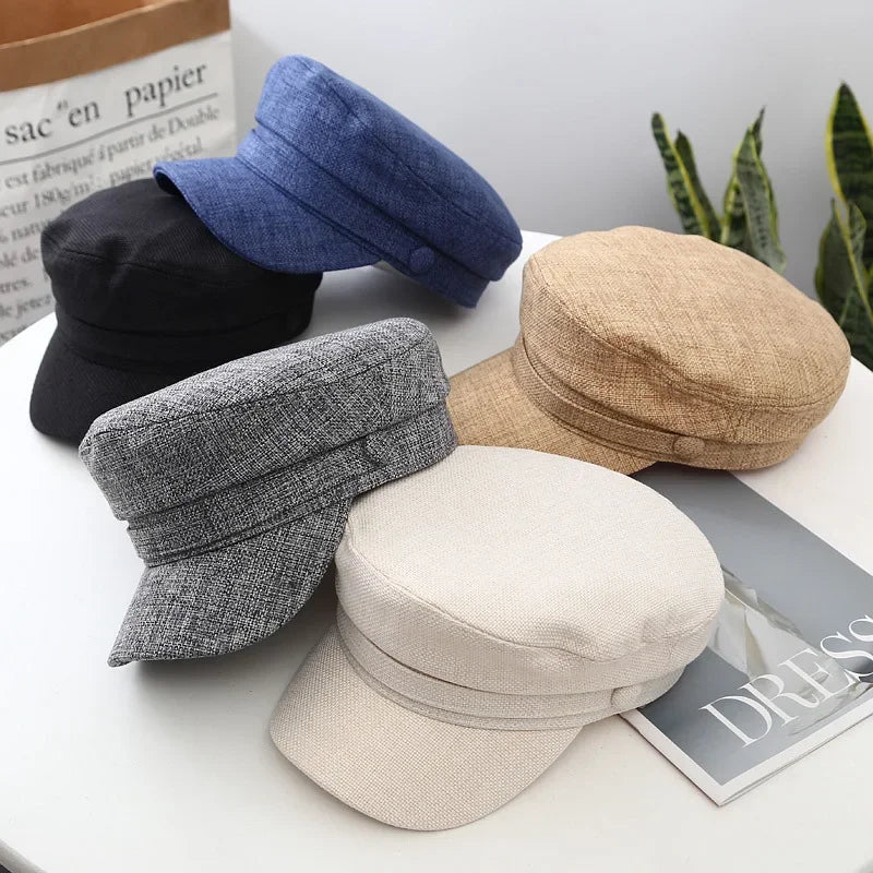 Boné Estilo Militar Feminino – Retrô Inglês em Linho Respirável
Adiciona um toque de elegância vintage ao teu look com este boné estilo militar feminino, inspirado na moda retrô britânica. Fabricado em linho leve e